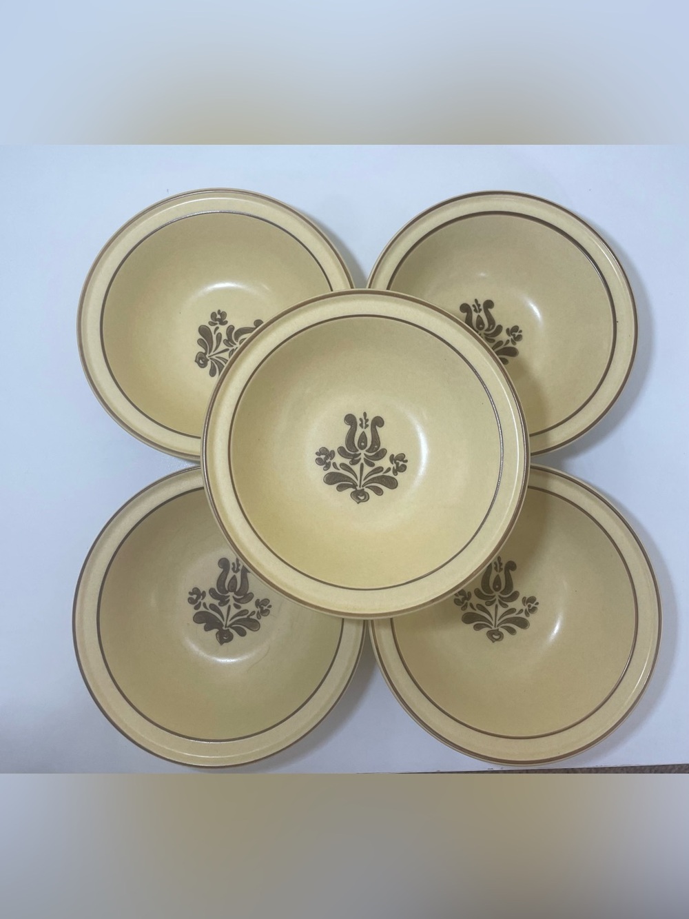 Vintage Pfaltzgraff Village Stoneware Soup or Cereal Bowls Set of 8